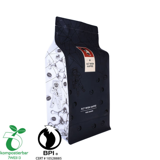 OEM Block Bottom PLA Bag with Zipper Factory China