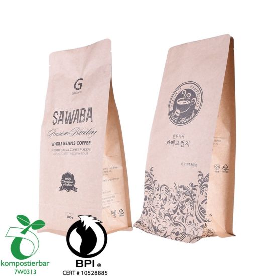 Ziplock Box Bottom Corn Starch Packaging Wholesale From China