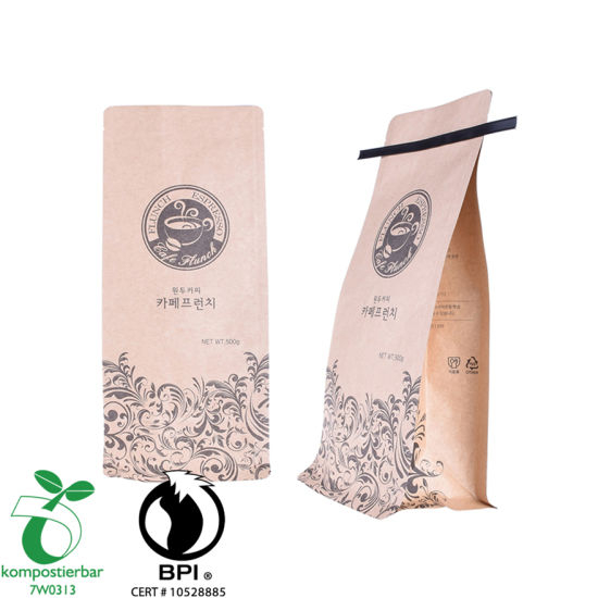 Saco compostável OEM para China de fábrica de café