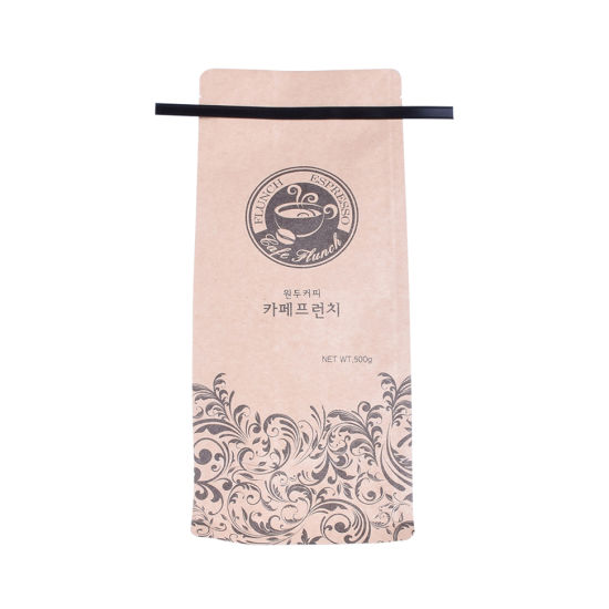 Compostable Packaging PLA Plastic Bags Kraft Paper Biodegradable Coffee Bag