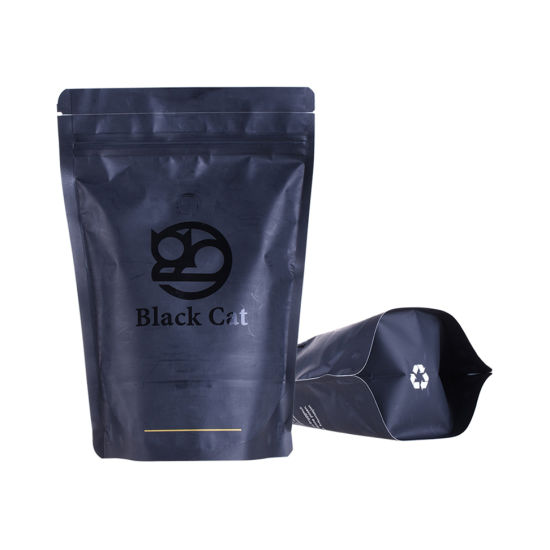 Compostable Printed Food Grade Stand up Biodegradable Plastic Coffee Bag with Zipper
