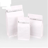 8oz Grounded Coffee Beans Flat Bottom Pouch Biodegradable Bag with One Way Valve Matte Black White Bag