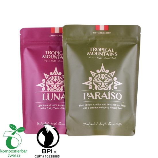 Recyclable Clear Window Zip Lock Coffee Bag Wholesale From China