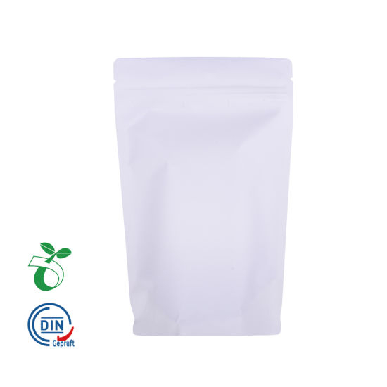 China Eco Friendly Corn Starch Based Zip Lock Packaging Oxo Compostable Biodagradable Kraft Paper Tea Coffee Bag