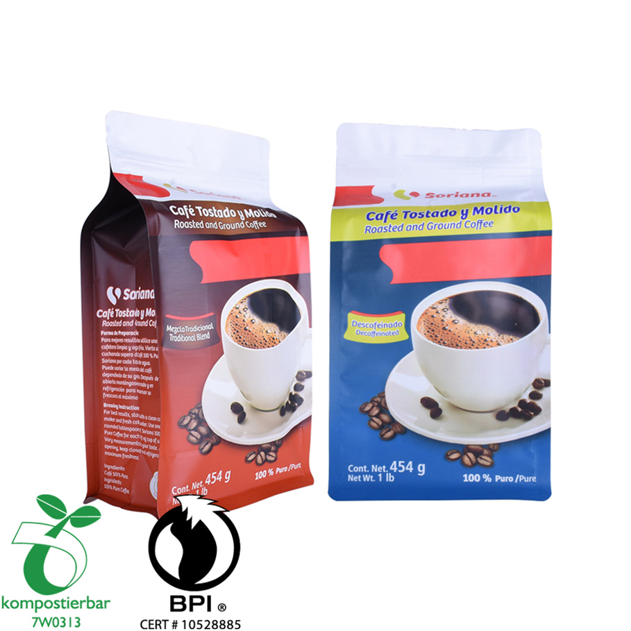 Recyclable Box Bottom Plastic Pouch with Zipper Manufacturer in China