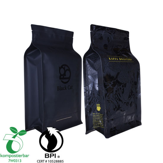 Plastic Zip Lock Block Bottom Resealable Eco Friendly Bag for Food Packaging Supplier in China
