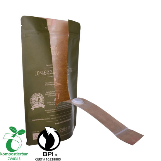 Resealable Ziplock Standup Coffee Paper Bag Zip Factory in China