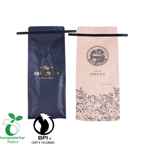 Renewable Box Bottom coffee Packaging Bag Factory From China