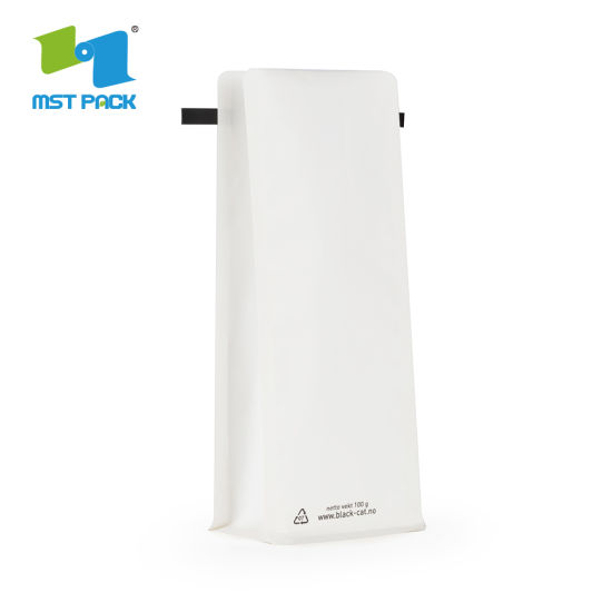 Cheap Recyclable Food Grade Safety Flat Bottom Eco Aluminum Foil Coffee Packaging Bag with Valve