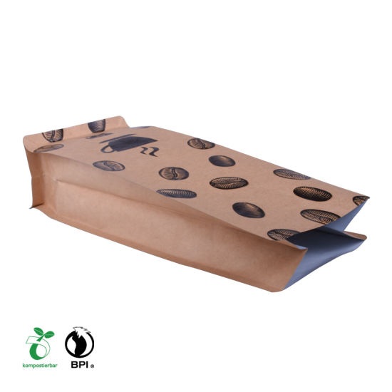 Renewable Flat Bottom Coffee Packaging Bag Wholesale in China