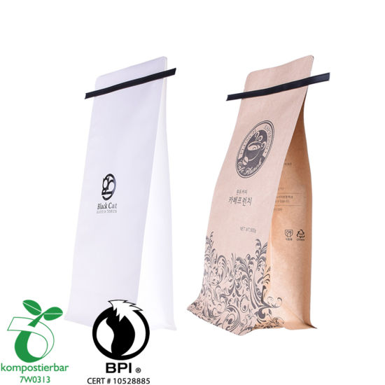 Food Ziplock Block Bottom Eco Friendly Packaging Wholesale in China