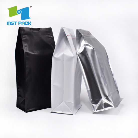 Custo có thể phân hủy van một chiều Mylar Coffee Pouc