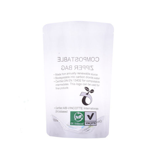 Eco-Friendly PLA Cornstarch 100% Compostable Bio Degradable Plastic Packaging Pouch Bag