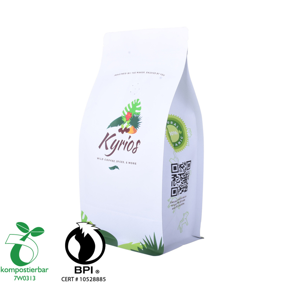 Resealable Ziplock Kraft Paper Transparant Coffee Bag Factory From China