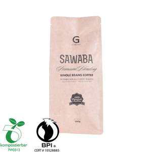 Heat Seal Square Bottom Eco Craft Paper Bag Supplier in China