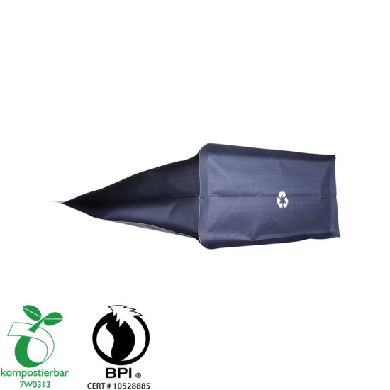 Zipper Square Bottom Heat Seal Biodegradable Bag Supplier in China