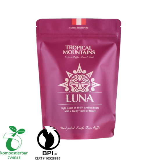 Food Ziplock Compostable Coffee Cup Packaging Factory in China