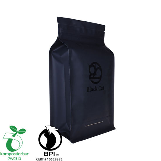 Food Grade Flat Bottom Eco Bag with Zipper Factory in China