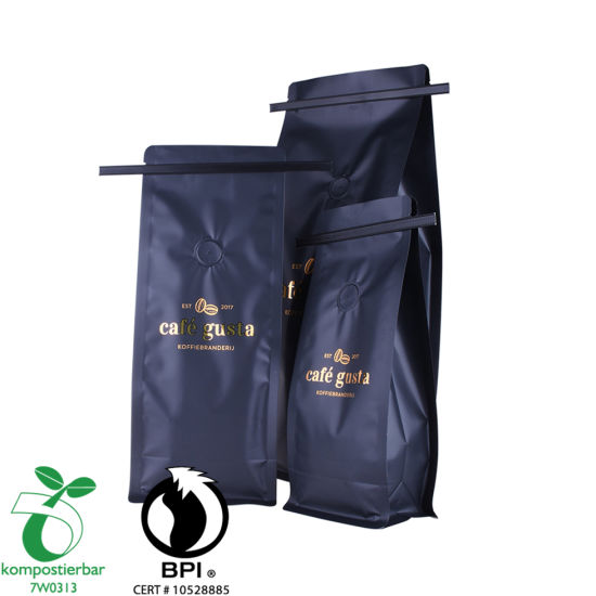 Boîte d'emballage de poudre de protéine de lactosérum Fournisseur de fermeture éclair biodégradable de la Chine