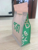 Cetak kustom ramah lingkungan yang dapat diurai biodegradable teh kopi plastik ritsleting kantung kemasan dasar