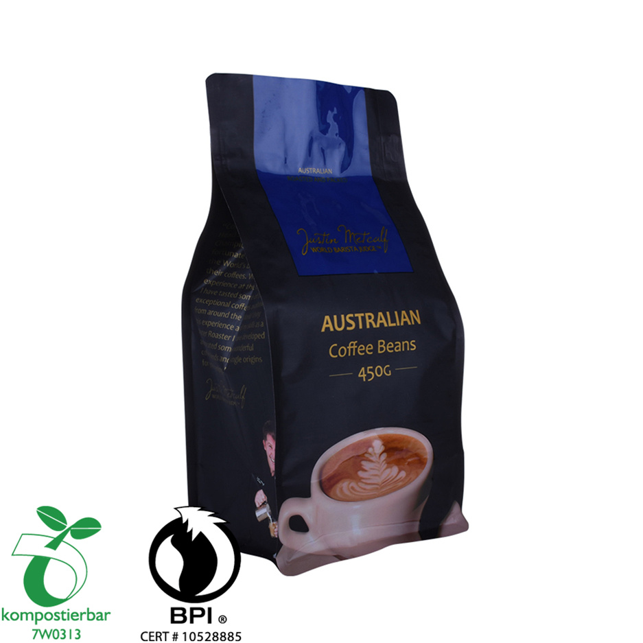 OEM Square Bottom Coffee Bag Biodegradable Wholesale From China