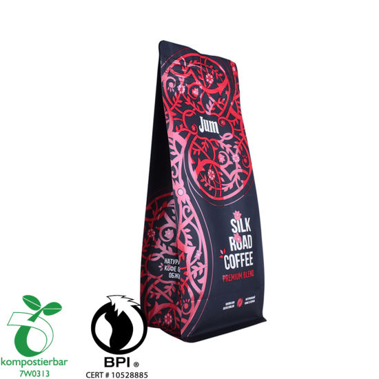 Zipper Square Bottom Biodegradable Plastic Carry Bag Manufacturer in China