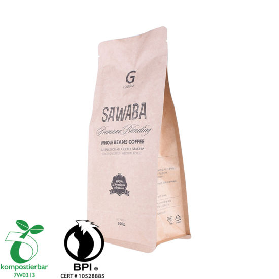 Zipper Side Gusset Coffee Packaging Paper Bag Factory in China