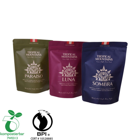 Recyclable Standup Craft Paper Coffee Bag Supplier in China