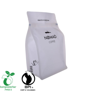Good Seal Ability Block Bottom Biodegradable Tea Packaging Bag Factory China