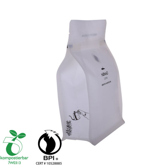 Retealable Ziplock Compostable Biodegradable Coffee Packaging Pouch Produsen dari China