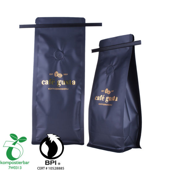 Plastic Zip Lock Block Bottom Bulk Tea Packaging Factory China