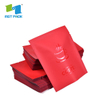 Recyclable Flat Bottom Foil Heat Seal Biodegradable One Way Valve Packaging Compostable Plastic Aluminum Foil Bag for Packing Coffee
