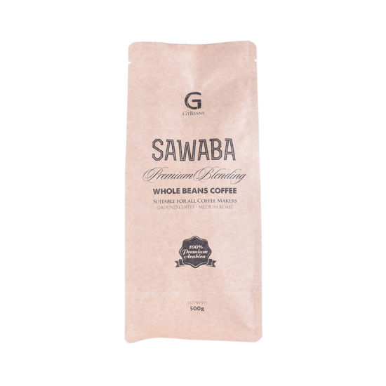 Compostable Packaging PLA Plastic Bags Kraft Paper Biodegradable Coffee Bag
