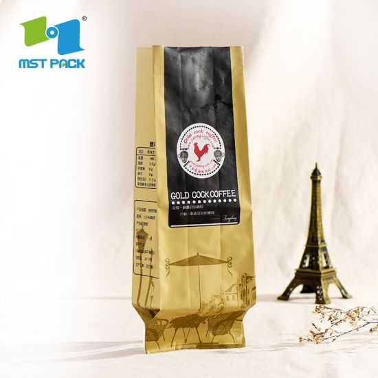 Customized Printing Biodegradable Plastic Coffee Filter Bag with Aluminum Foiled