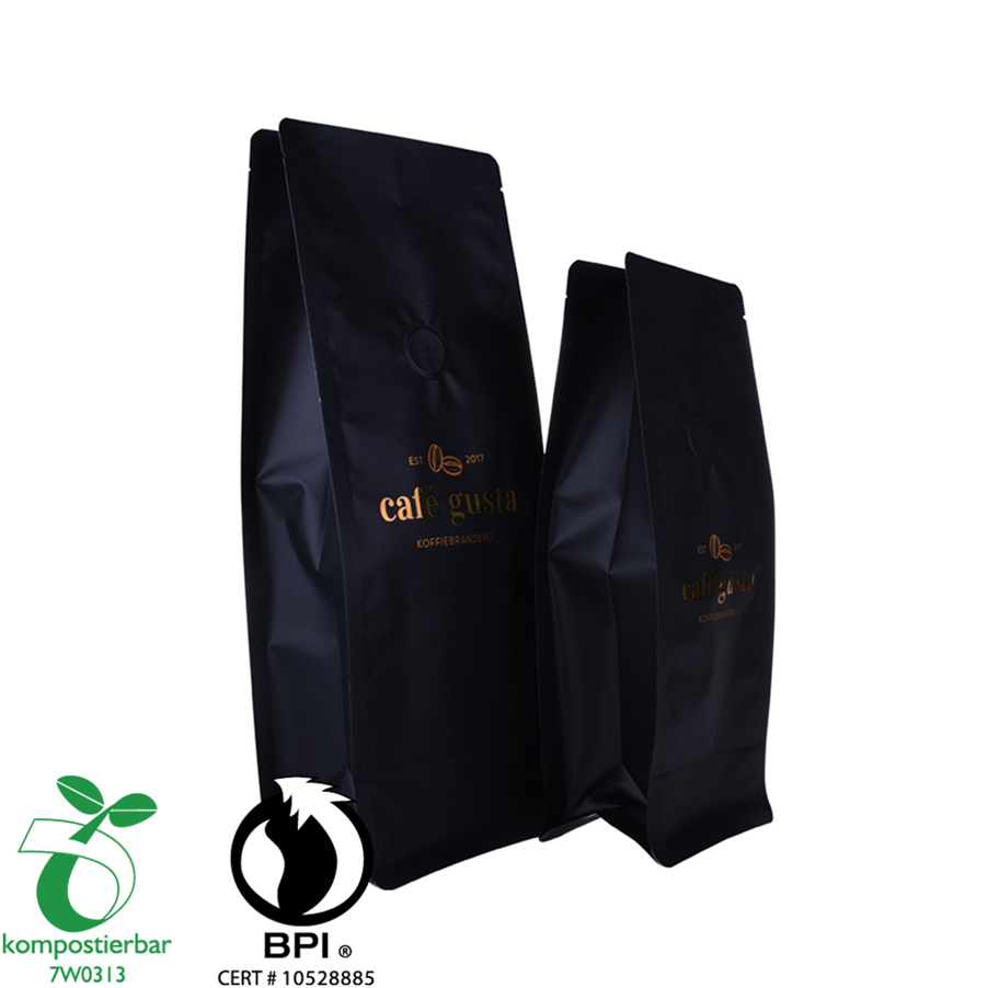 Custom Printed Block Bottom Seal King Plastic Bag Factory China