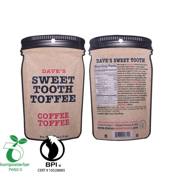 Food Ziplock Compostable Coffee Cup Packaging Factory in China