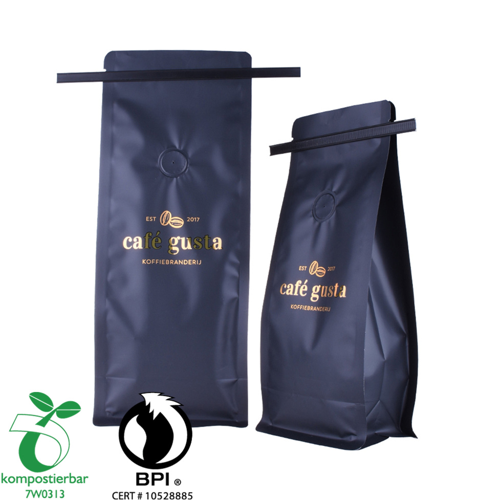 Boîte d'emballage de poudre de protéine de lactosérum Fournisseur de fermeture éclair biodégradable de la Chine