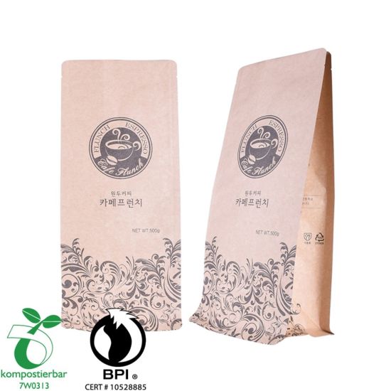 Heat Seal Ycodegradable Black Kraft Coffee Bag Manufacturer in China