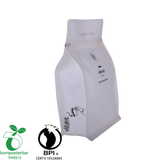 Good Seal Ability Block Bottom Biodegradable Tea Packaging Bag Factory China