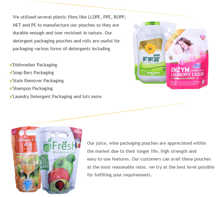 Pouche debout de Dypack à imprimé personnalisé avec Spout Wholesale en Chine