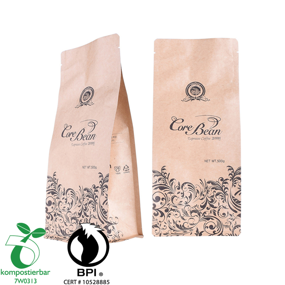 Eco Square Bottom Biodegradable Food Pouch Factory China