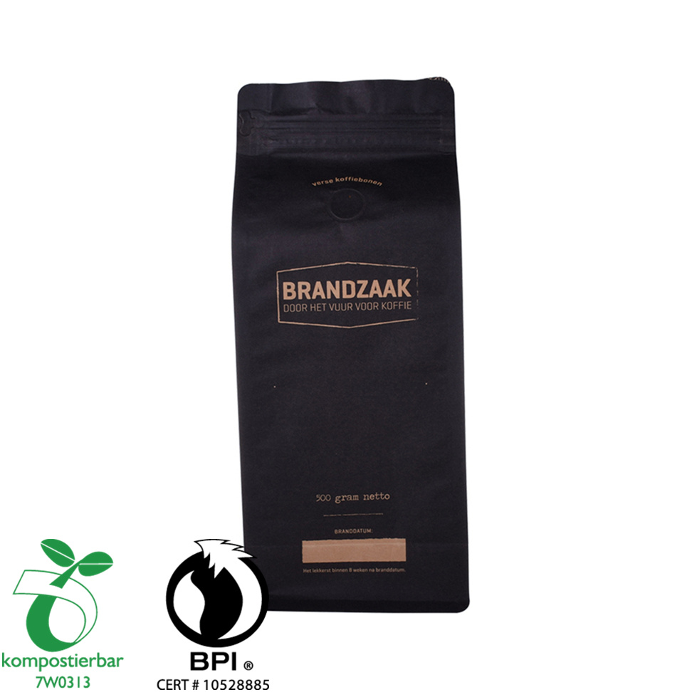 Food Ziplock Block Bottom Eco Friendly Packaging Wholesale in China