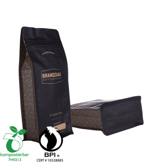 Zipper Flat Bottom Bpi Certified Compostable Bags Factory in China