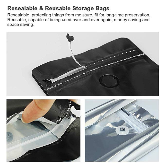 Custom Printed Compostable Flat Bottom Zipper Plastic Paper Food Packaging Bag
