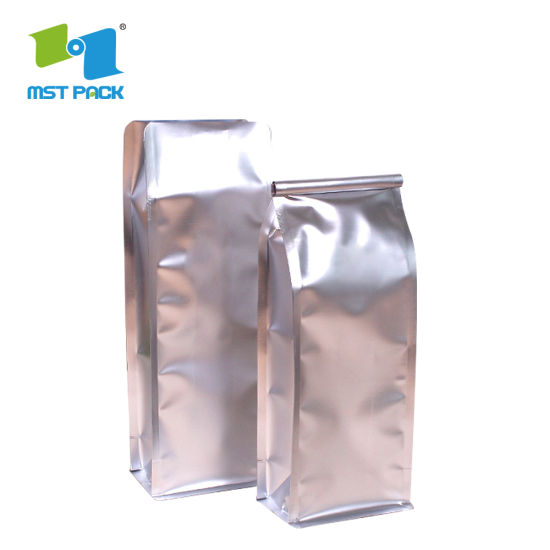 Custo có thể phân hủy van một chiều Mylar Coffee Pouc