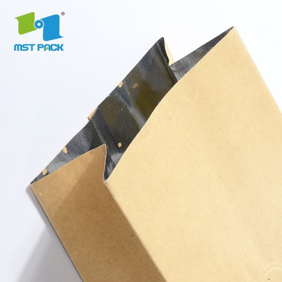 FDA Standard Custom Compostable Einweg-Ventil-Lebensmittel-Verpackung Laminatter Aluminiumfolie Privatdarsteller Biologisch abbaubarer Kaffeebeutel für Großhandel
