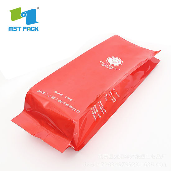 Customized Printing Biodegradable Plastic Coffee Filter Bag with Aluminum Foiled