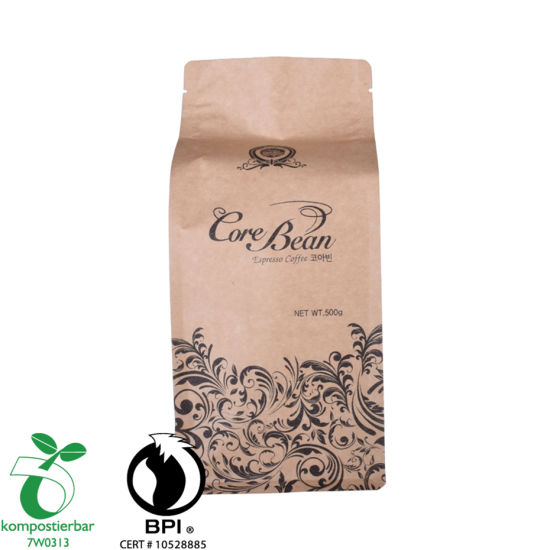 Laminated Material Kraft Paper Clear Coffee Bag Wholesale From China