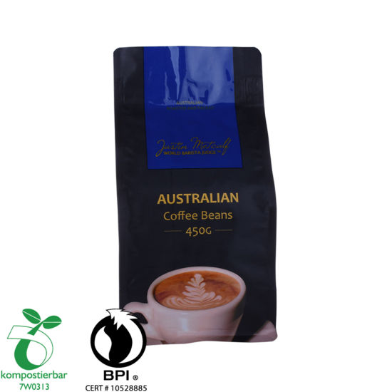 Eco Box Bottom Coffee Packing Bag with Zipper Supplier From China