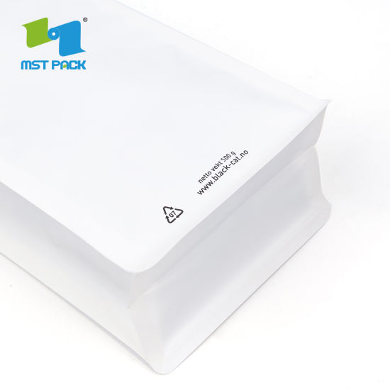 Cheap Recyclable Food Grade Safety Flat Bottom Eco Aluminum Foil Coffee Packaging Bag with Valve